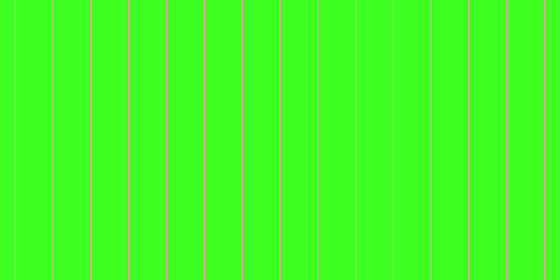 #3dff21, #eba393 vertical lines, two pixels wide, fifty-two pixels apart