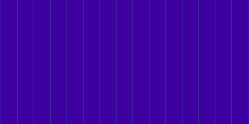 #3e00a1, #25a393 vertical lines, one pixels wide, fifty-two pixels apart
