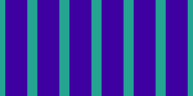 #3e00a1, #25a393 vertical lines, forty-two pixels wide, ninety-one pixels apart