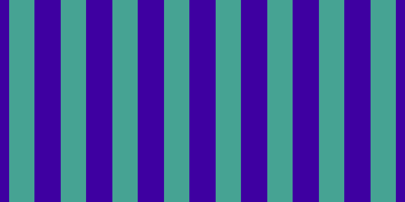 #3e00a1, #46a393 vertical lines, fifty pixels wide, fifty-two pixels apart