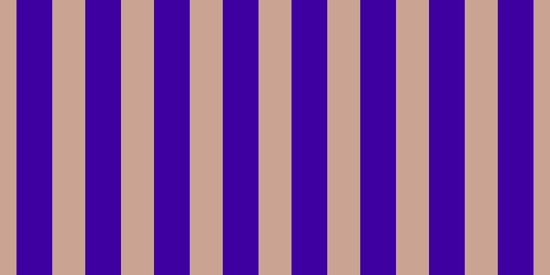 #3e00a1, #caa393 vertical lines, forty-eight pixels wide, fifty-two pixels apart