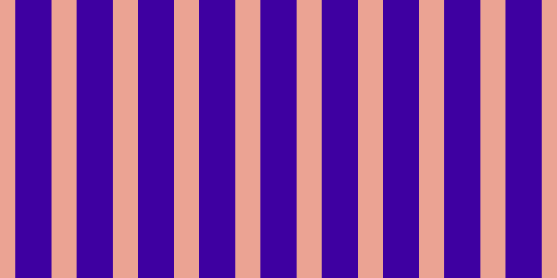 #3e00a1, #eba393 vertical lines, thirty-six pixels wide, fifty-two pixels apart