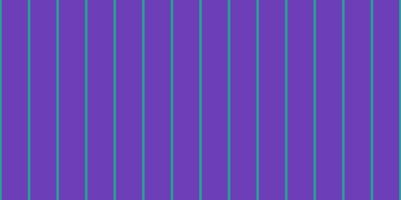 #3e00a1 (75%), #25a393 vertical lines, five pixels wide, fifty-two pixels apart