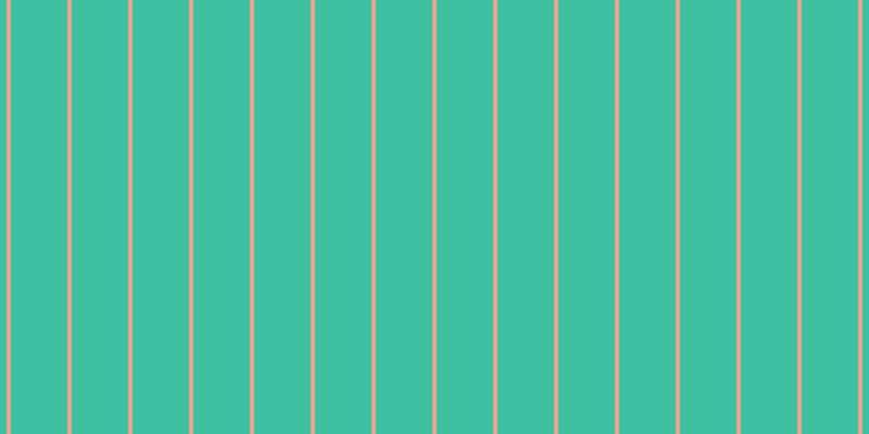 #3ebfa0, #eba393 vertical lines, four pixels wide, fifty-two pixels apart