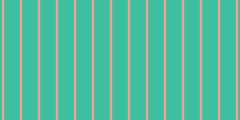 #3ebfa0, #eba393 vertical lines, eight pixels wide, fifty-two pixels apart
