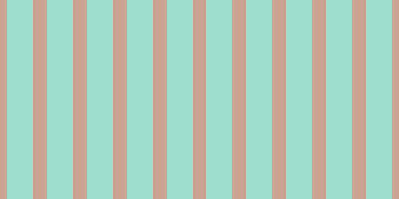 #3ebfa0 (50%), #caa393 vertical lines, twenty-eight pixels wide, fifty-two pixels apart