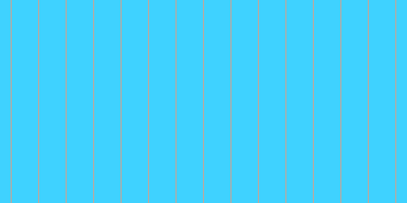 #3fd2ff, #caa393 vertical lines, two pixels wide, fifty-two pixels apart