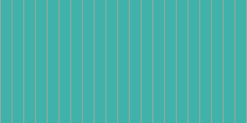 #41b2aa, #caa393 vertical lines, two pixels wide, thirty-six pixels apart