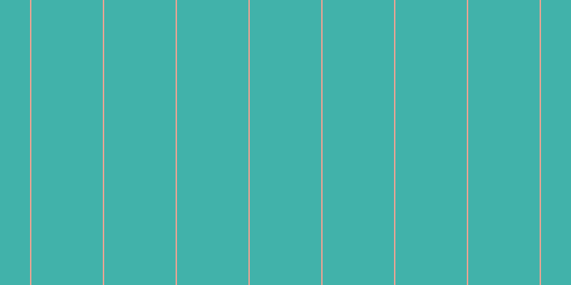 #41b2aa, #eba393 vertical lines, two pixels wide, one hundred pixels apart