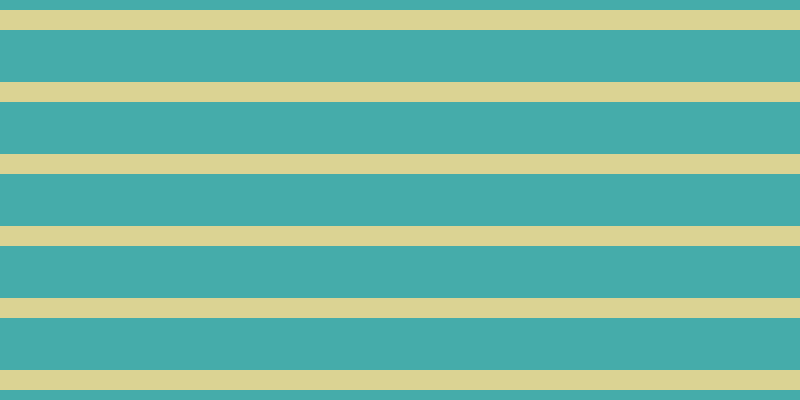 #45acaa, #dbd393 horizontal lines, twenty pixels wide, fifty-two pixels apart