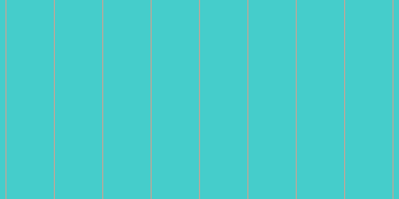 #45cdcb, #caa393 vertical lines, two pixels wide, ninety-five pixels apart