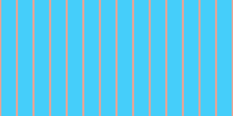 #45cefa, #eba393 vertical lines, seven pixels wide, fifty pixels apart
