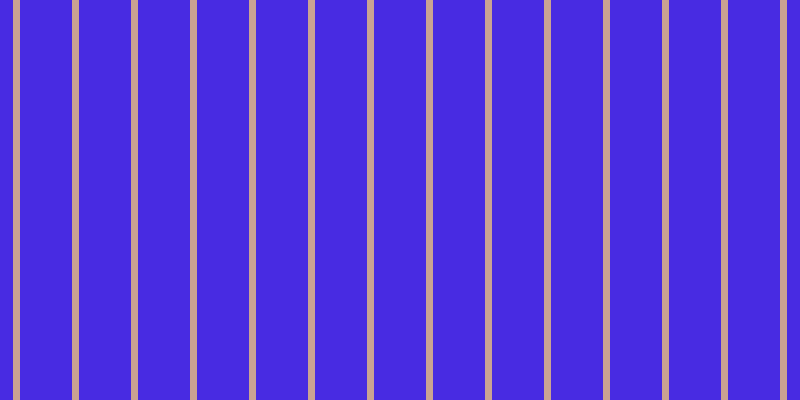 #482be2, #caa393 vertical lines, seven pixels wide, fifty-two pixels apart