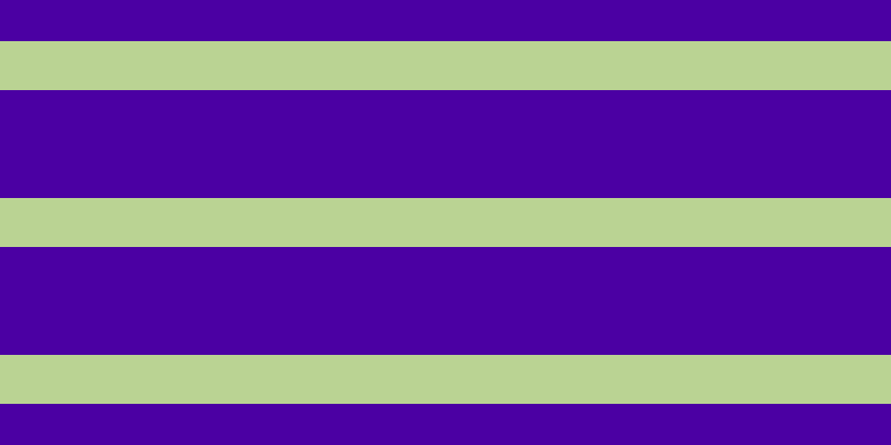 #4b00a3, #bad393 horizontal lines, forty-four pixels wide, ninety-seven pixels apart