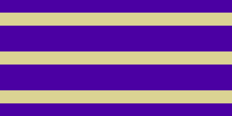 #4b00a3, #dbd393 horizontal lines, forty-five pixels wide, eighty-nine pixels apart