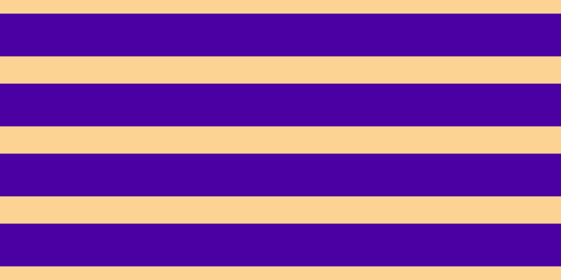 #4b00a3, #fcd393 horizontal lines, thirty-nine pixels wide, sixty-one pixels apart