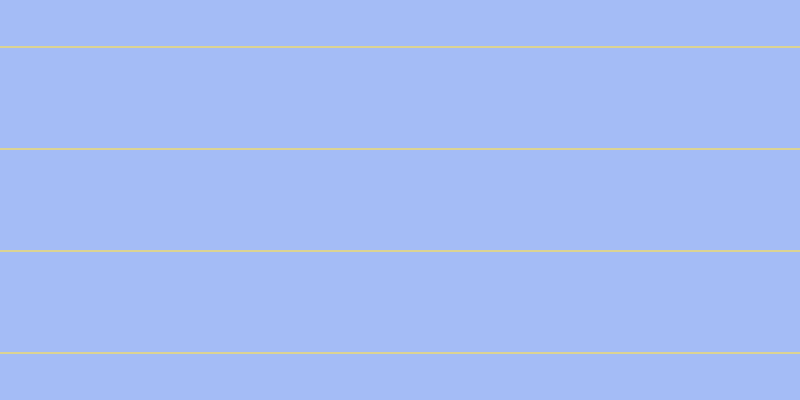 #4b7bf0 (50%), #dbd393 horizontal lines, two pixels wide, one hundred pixels apart