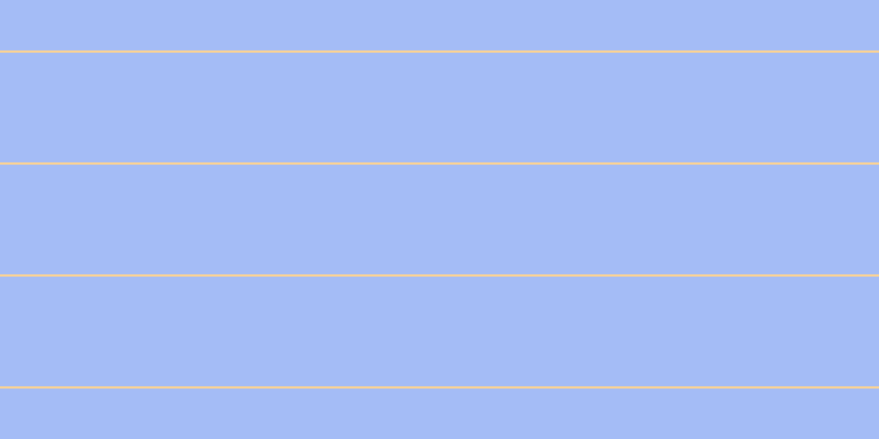 #4b7bf0 (50%), #fcd393 horizontal lines, two pixels wide, one hundred pixels apart