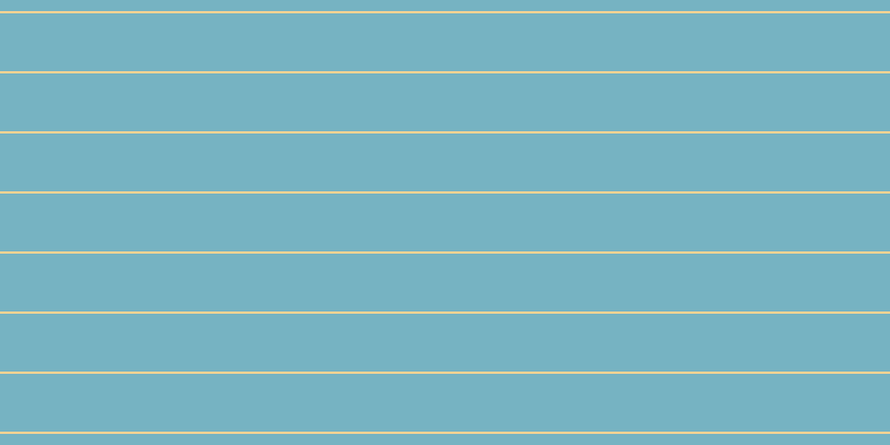 #4b9cae (75%), #fcd393 horizontal lines, two pixels wide, fifty-two pixels apart