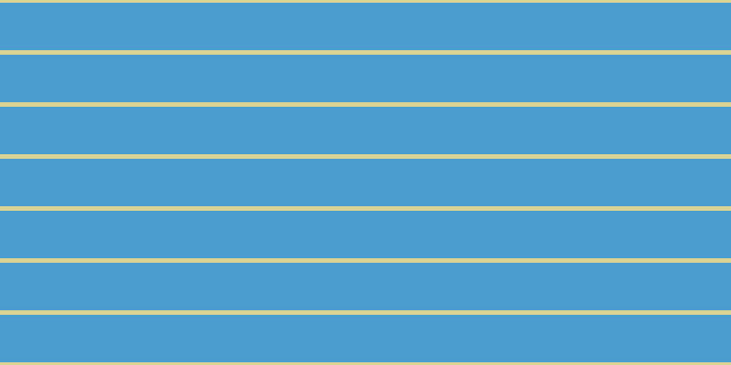 #4b9ccf, #dbd393 horizontal lines, five pixels wide, fifty-two pixels apart