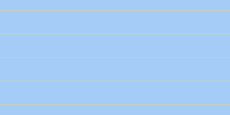 #4b9cf0 (50%), #dbd393 horizontal lines, two pixels wide, eighty pixels apart