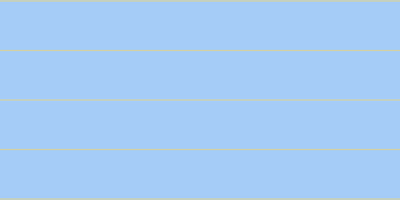 #4b9cf0 (50%), #dbd393 horizontal lines, two pixels wide, ninety-seven pixels apart