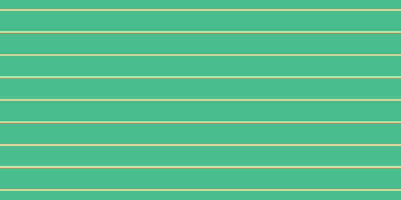 #4bbd8d, #dbd393 horizontal lines, four pixels wide, forty-one pixels apart