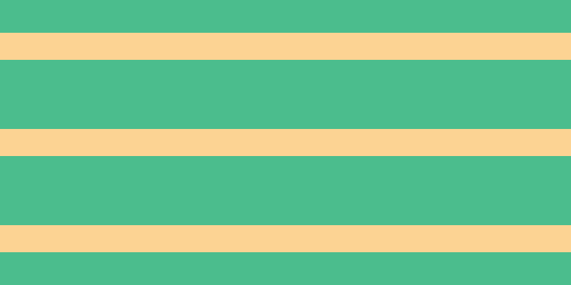 #4bbd8d, #fcd393 horizontal lines, thirty-eight pixels wide, ninety-seven pixels apart