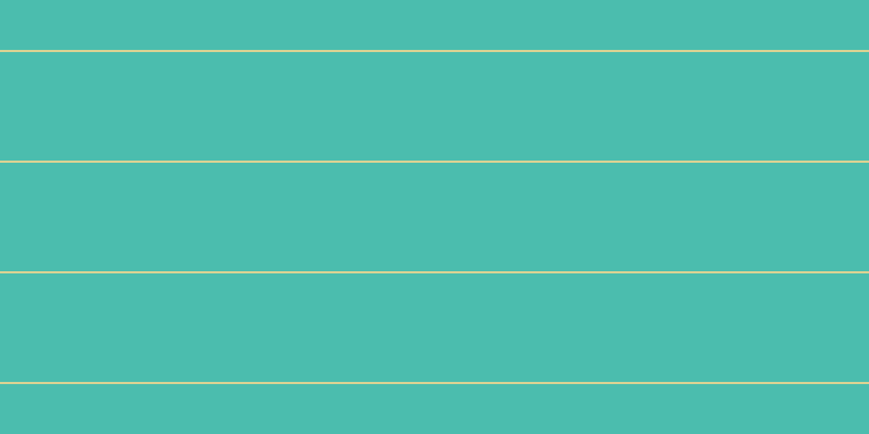 #4bbdae, #dbd393 horizontal lines, two pixels wide, one hundred pixels apart
