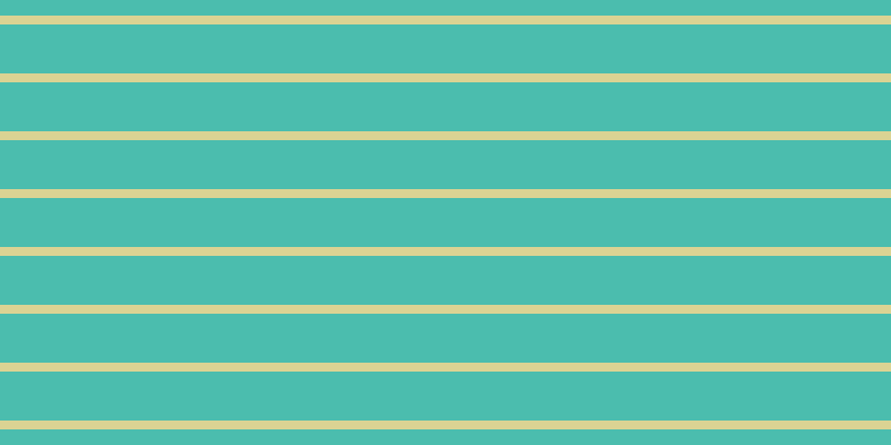 #4bbdae, #dbd393 horizontal lines, eight pixels wide, forty-four pixels apart