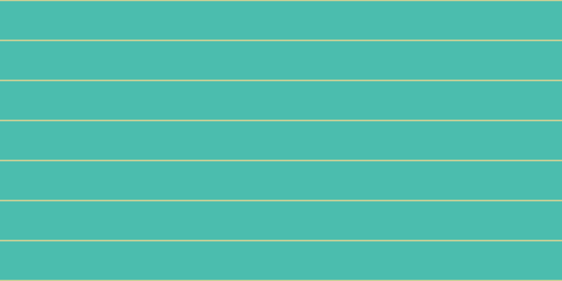 #4bbdae, #dbd393 horizontal lines, two pixels wide, fifty-five pixels apart