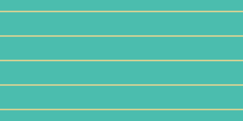 #4bbdae, #dbd393 horizontal lines, five pixels wide, seventy-six pixels apart