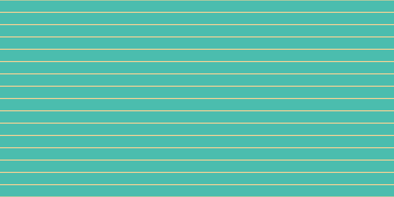#4bbdae, #fcd393 horizontal lines, two pixels wide, twenty-three pixels apart