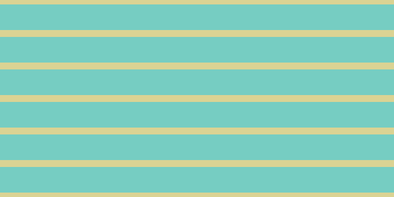 #4bbdae (75%), #dbd393 horizontal lines, fourteen pixels wide, fifty-two pixels apart