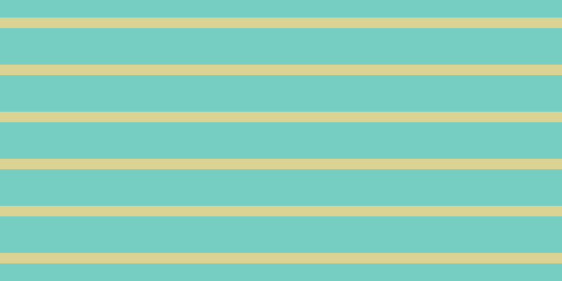 #4bbdae (75%), #dbd393 horizontal lines, fifteen pixels wide, fifty-two pixels apart