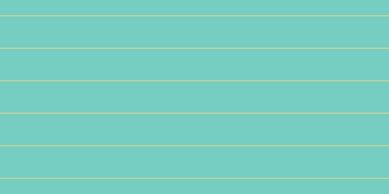 #4bbdae (75%), #dbd393 horizontal lines, two pixels wide, sixty-five pixels apart