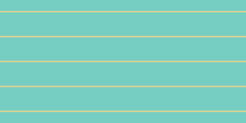 #4bbdae (75%), #dbd393 horizontal lines, five pixels wide, seventy-six pixels apart