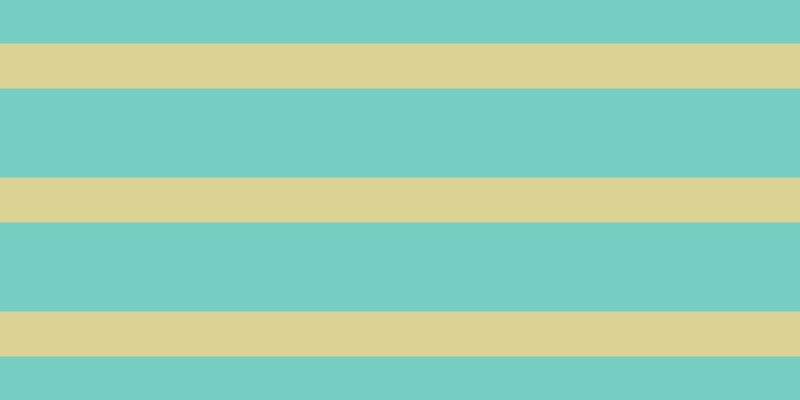 #4bbdae (75%), #dbd393 horizontal lines, forty-five pixels wide, eighty-nine pixels apart