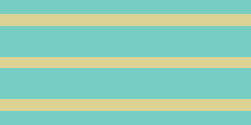 #4bbdae (75%), #dbd393 horizontal lines, thirty-eight pixels wide, ninety-seven pixels apart