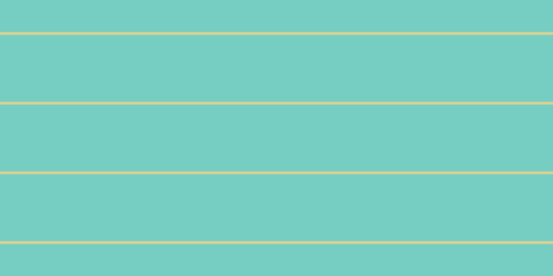 #4bbdae (75%), #dbd393 horizontal lines, four pixels wide, ninety-seven pixels apart