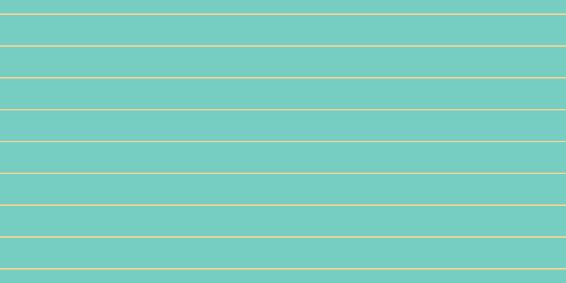 #4bbdae (75%), #fcd393 horizontal lines, two pixels wide, forty-three pixels apart