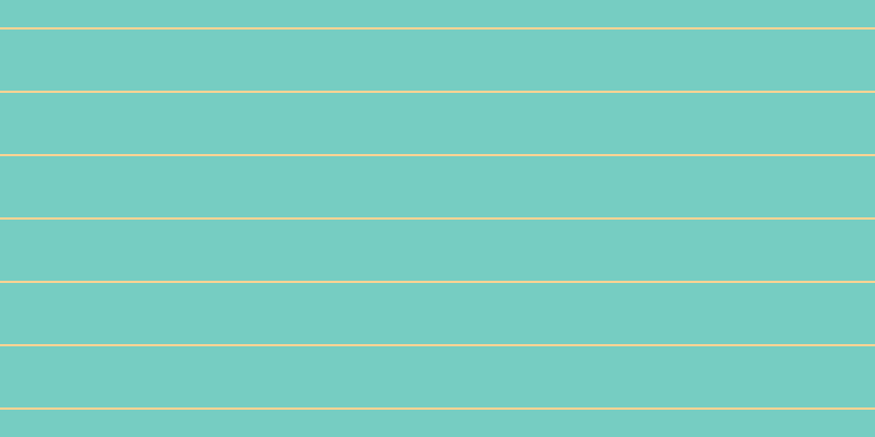 #4bbdae (75%), #fcd393 horizontal lines, two pixels wide, fifty-six pixels apart