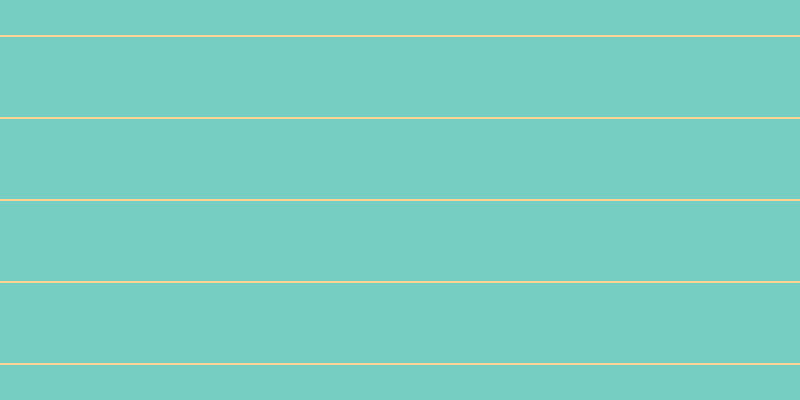 #4bbdae (75%), #fcd393 horizontal lines, two pixels wide, eighty pixels apart
