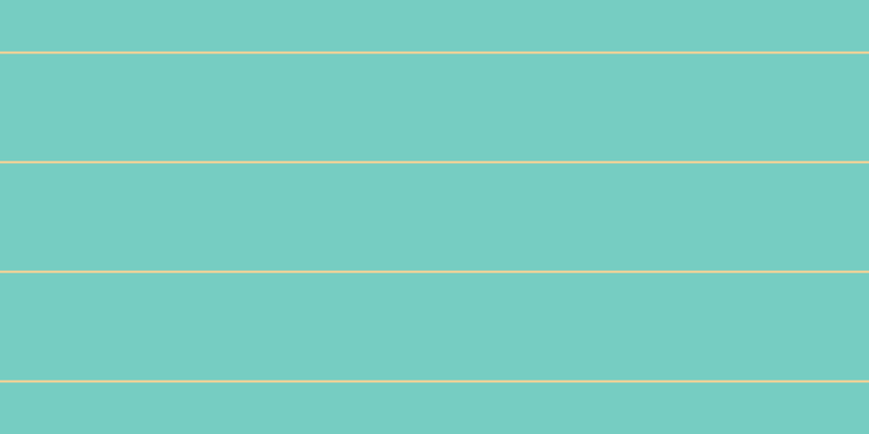 #4bbdae (75%), #fcd393 horizontal lines, two pixels wide, ninety-nine pixels apart
