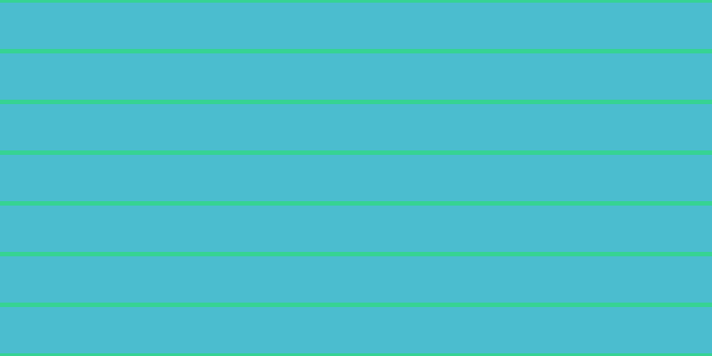 #4bbdcf, #36d393 horizontal lines, five pixels wide, fifty-two pixels apart