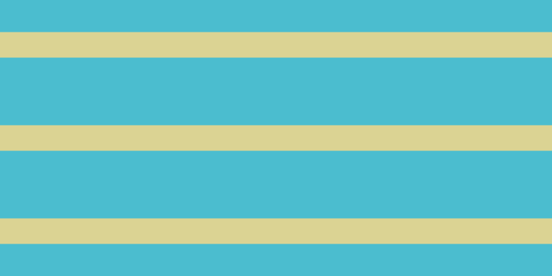 #4bbdcf, #dbd393 horizontal lines, thirty-seven pixels wide, ninety-eight pixels apart
