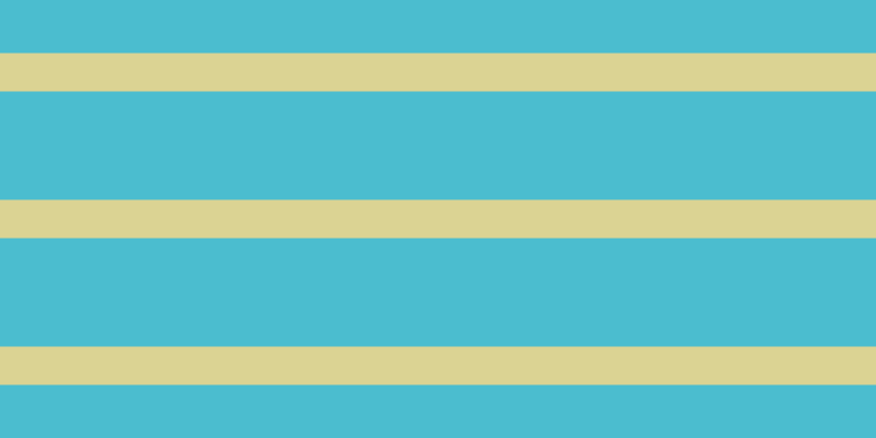 #4bbdcf, #dbd393 horizontal lines, thirty-five pixels wide, ninety-nine pixels apart