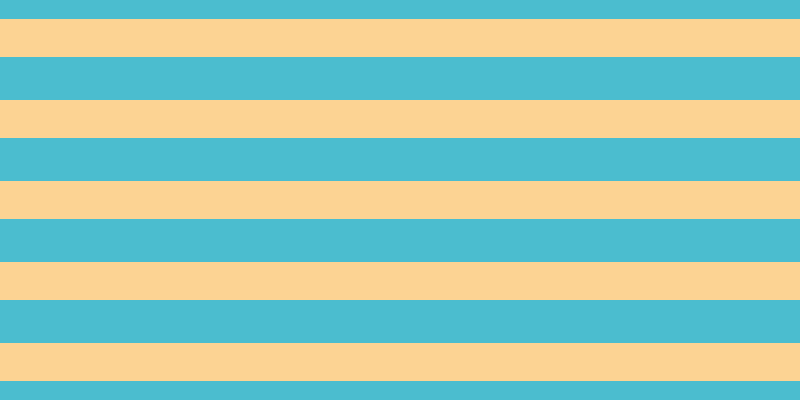 #4bbdcf, #fcd393 horizontal lines, thirty-eight pixels wide, forty-three pixels apart