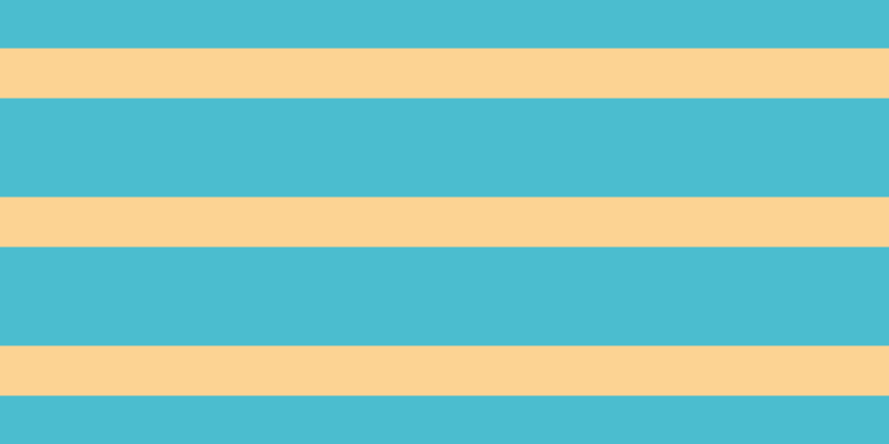 #4bbdcf, #fcd393 horizontal lines, forty-five pixels wide, eighty-nine pixels apart