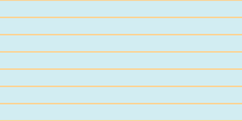 #4bbdcf (25%), #fcd393 horizontal lines, five pixels wide, fifty-two pixels apart